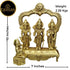Tamas Brass Handcrafted Ram Darbar Shree Ram Ji Sita Laxman Hanuman Statue / Idol with Antique Finish | Free Luxury Gift box