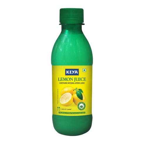 Keya Fresh Lemon Juice Contains Natural Lemon Juice No Added Water No Concentrate No Sedimentation Fresh for 24 Months Quick Easy Hassle Free Essential For Everyday Cooking & Beverages 500 mll