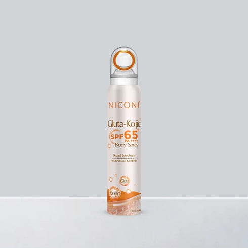 Niconi Gluta-Kojic SPF 65+ PA++++ Sunscreen Spray | Protect + De-Tan (180ml)