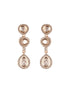 Gold Plated Kundan Polki Studded Designer Bridesmaid Minimal Necklace Jewellery Set
