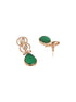 Gold Plated Navratan Multicoloured Kundan Studded Layered Floral Designer Jewellery Set