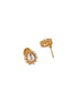 Gold Plated Kundan Polki Studded Tear Drop Delicate Chain Jewellery Set