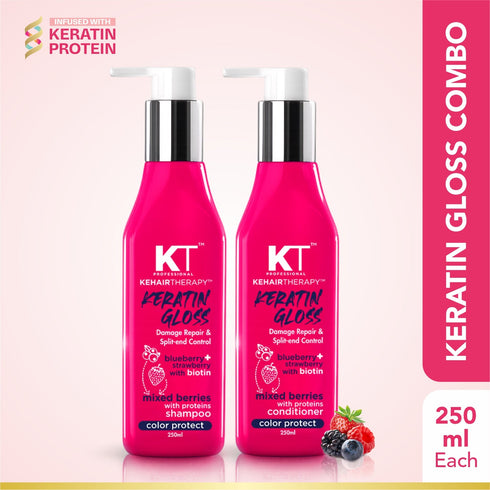 Kt Professional Keratin Gloss Shampoo & Conditioner