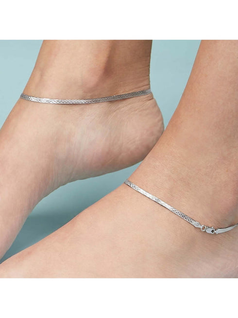 Zavya Silver Sterling Silver Jewellery Anklets