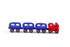 Rubbabu Magnetic Wholedout Choo Choo Train & Coaches
