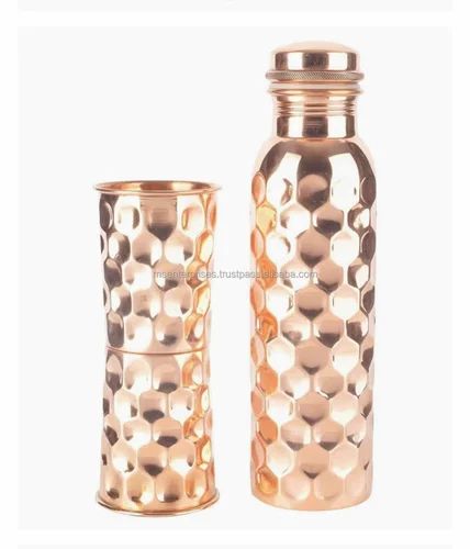 Coppjal Copper Water Bottle 1000 Ml