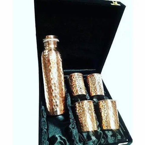 Coppjal Copper Water Bottle 1000 Ml