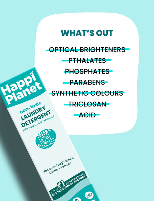 Happi planet store Natural Laundry Detergent Liquid 3L Pack