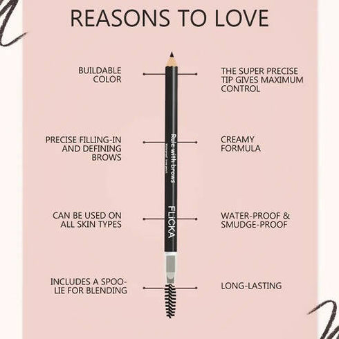FLiCKA Rule with Brows Brow Pencil | Black