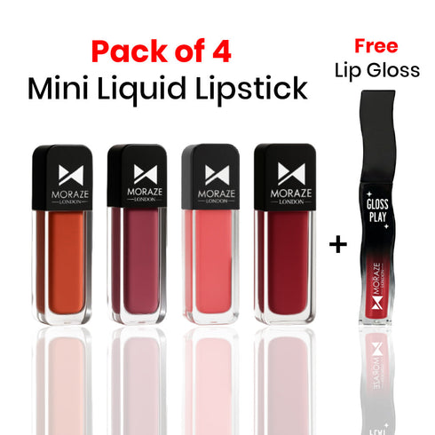 Moraze Cosmetics 4 Must Have Liquid Lipstick Kit