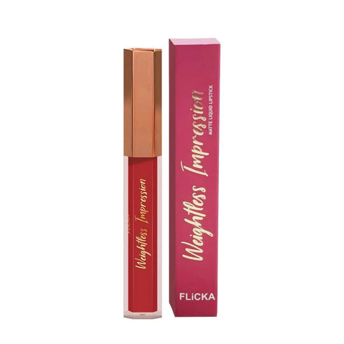 FLiCKA Weightless Impression 03 March | Peach Matte Finish Liquid Lipstick