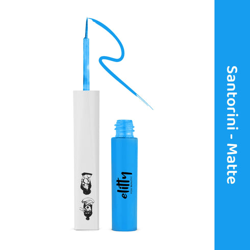 Elitty Eye Gotta Feeling | Pop Eyeliner Matte| Santorini| Light Blue