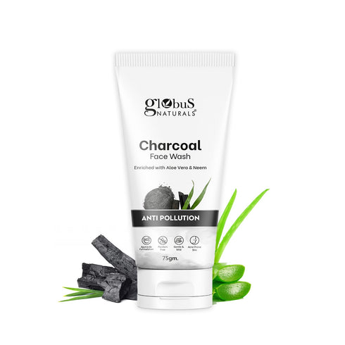 Globus Naturals Anti Pollution Charcoal Face Wash