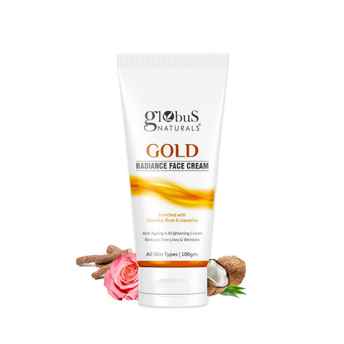 Globus Naturals Gold Radiance Anti Ageing & Brightening Face Cream s