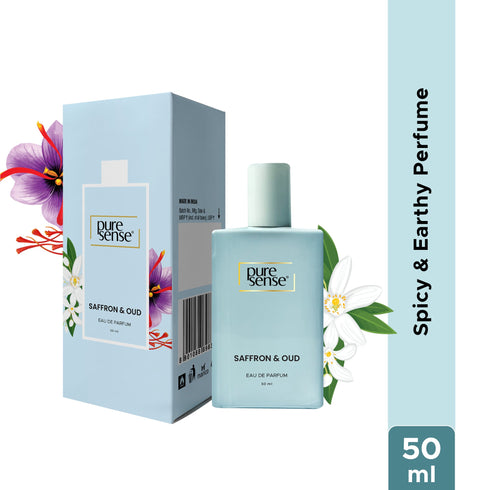 PureSense Saffron & Oud Women's Perfume Floral Long Lasting Perfume for Women