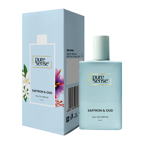 PureSense Saffron & Oud Women's Perfume Floral Long Lasting Perfume for Women