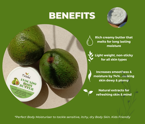 Tvishi Skincare Avocado Body Butter Dry Skin