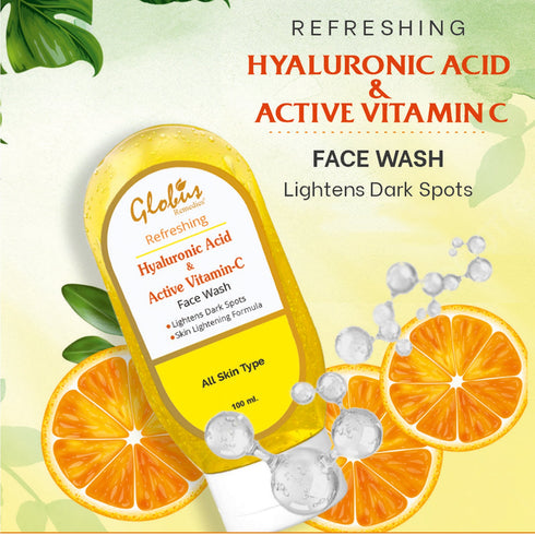 Globus Naturals Hyaluronic Acid & Vitamin C Face wash