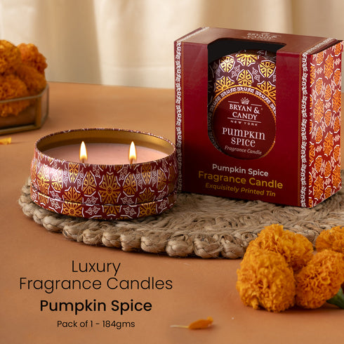 Bryan & Candy Pumpkin Spice Aromatherapy Candles