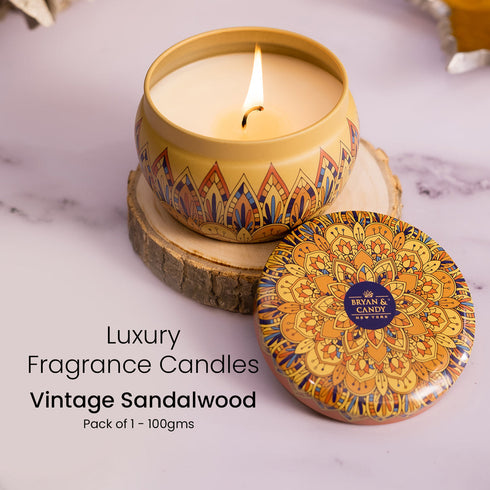 Bryan & Candy Vintage Sandalwood Aromatherapy Candles