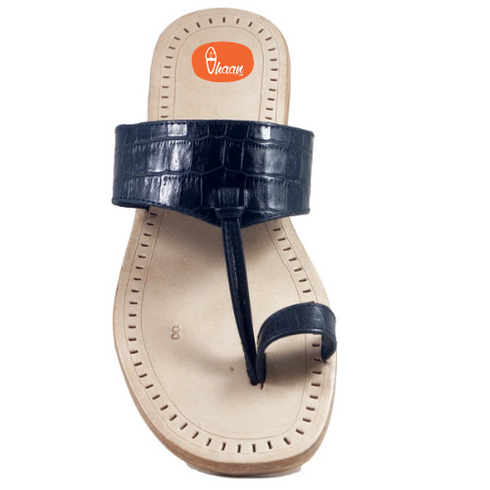 Vhaanfootwear Soft Leather Comfortable Mens Kolhapuri Chappal
