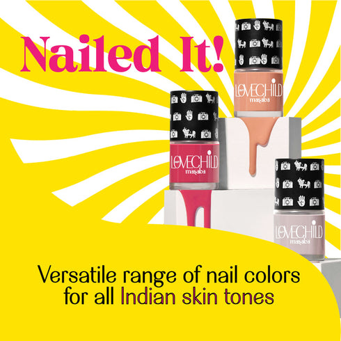LoveChild Sundar Breathable Brick Brown Glossy Nail Paint