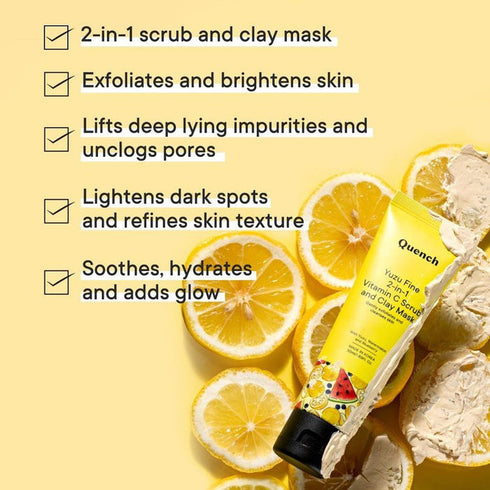 Quench 2-In-1 Vitamin C Scrub & Clay Mask