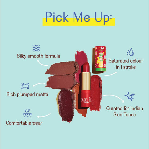 LoveChild Hot|Pop| Luxe|Matte Lipstick Deep Pink | Velvet Matte Finish