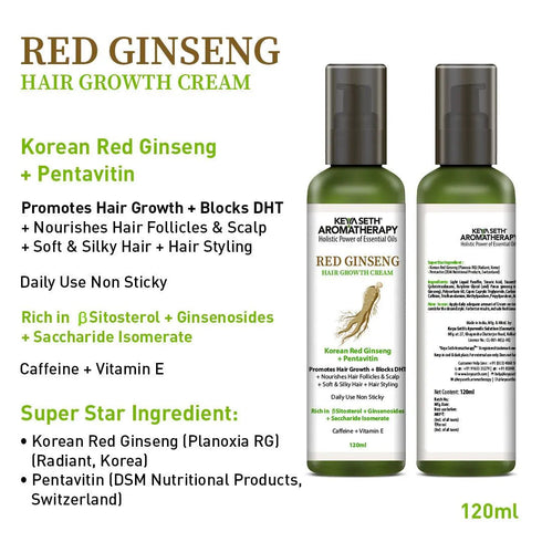 Keya Seth Aromatherapy Korean Red Ginseng Hair Growth Cream