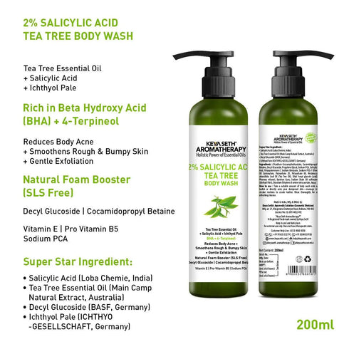 Keya Seth Aromatherapy Salicylic Acid Tea Tree Body Wash