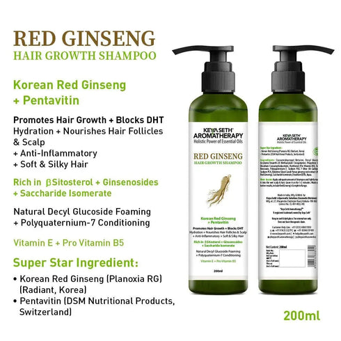 Keya Seth Aromatherapy Korean Red Ginseng Hair Growth Shampoo