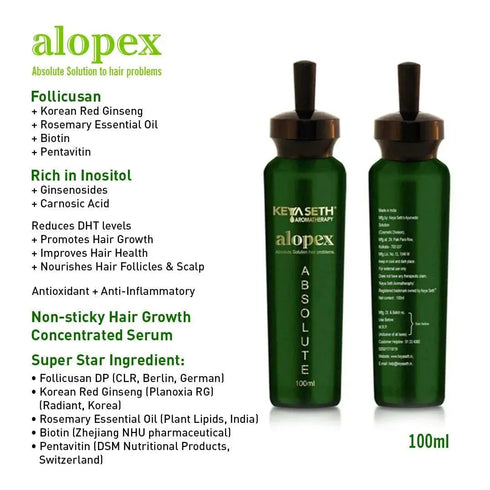 Keya Seth Aromatherapy Alopex Absolute, for Acute Hair Fall & Hair Growth Water Based Solution