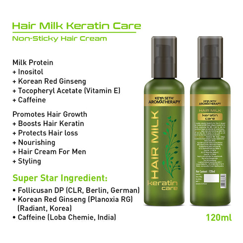 Keya Seth Aromatherapy Hair Milk Keratin Care, Hair Cream for Hair Growth