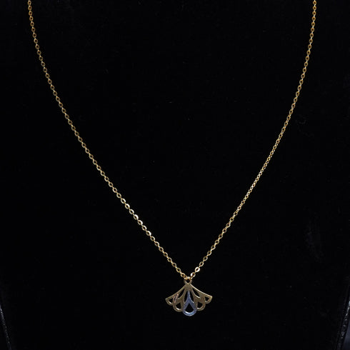 22 Carat Gold Plain Chain With Pendant 3.23g by Mahita Collections