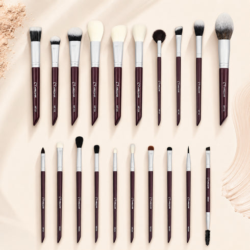 MAKEZMIA Face Edit 20 Brushes Makeup Set