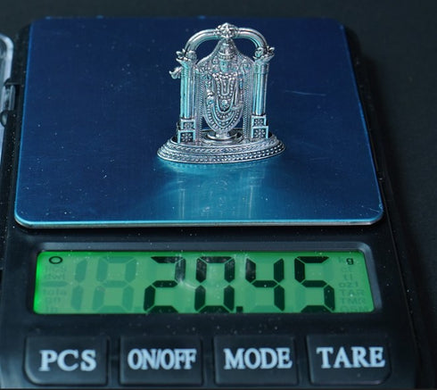 Pure Silver Antique Spl Big Venkateswara Swamy 20.45g By Mahita Collections