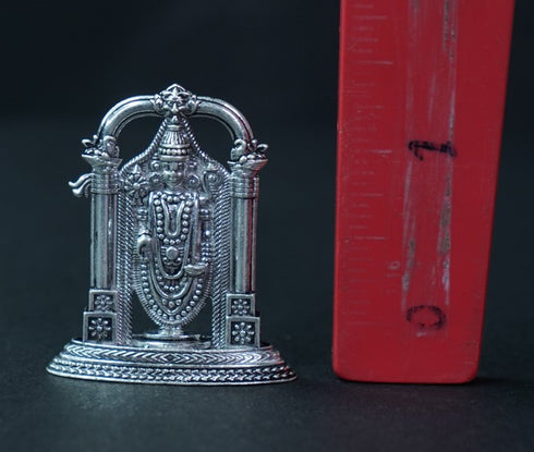 Pure Silver Antique Spl Big Venkateswara Swamy 20.45g By Mahita Collections