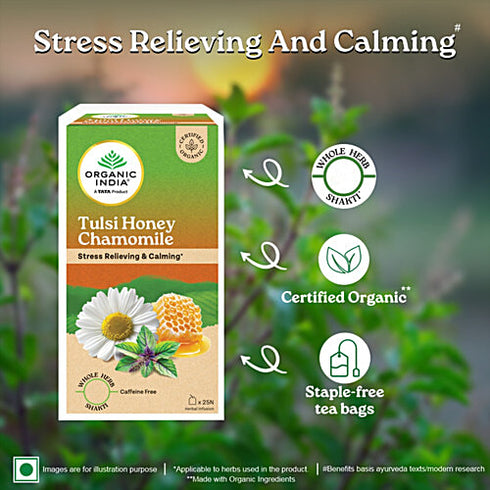 Organic India Tulsi Honey Chamomile Tea