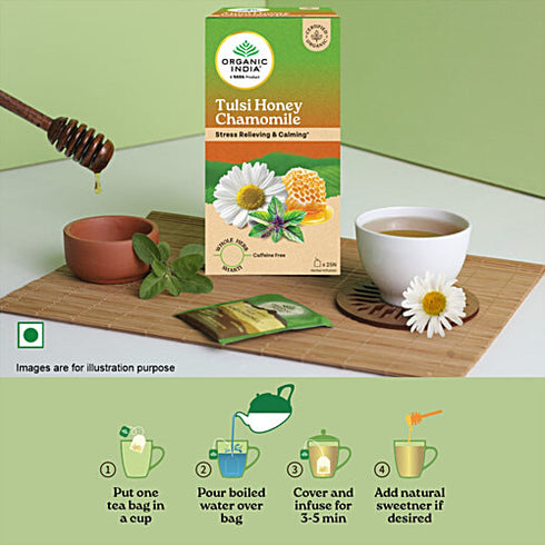 Organic India Tulsi Honey Chamomile Tea