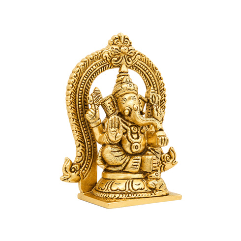 Brass Ganesh Ji God Idol Statue 0.5Kg