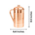 Heavy Copper Water JUG with 5 Glass