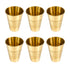 Pure Brass Lassi Drinking Glass | Pack of 6