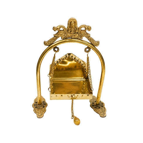 Decorative Brass Peacock Jhula 344g Set of 1