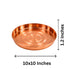 Copper Traditional Design Pooja Plate