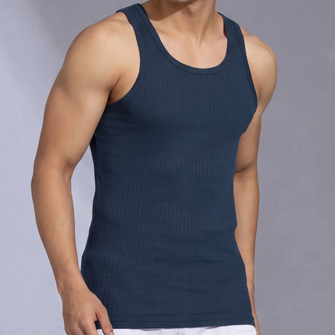 XYXX Nova Round Neck Racer Back Vest Midnight Blue