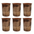 Brass Glass Tumbler for Drinking set of 6 91g Pack of 6