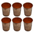 Brass Glass Tumbler for Drinking set of 6 91g Pack of 6