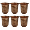 Brass Embossed Glass Set of 6 76g Pack of 6