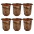 Brass Embossed Glass Set of 6 76g Pack of 6