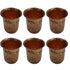Brass Embossed Glass Set of 6 76g Pack of 6